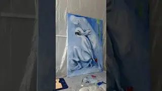 Еще больше процесса работы над картиной #art