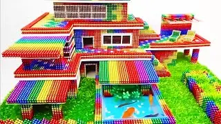BUBBLE BALL MAGNET HOUSE AND FISH HOUSE MAKING 🏠#viral #bubble #video #trending 