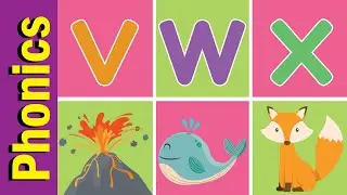 V W X Phonics Chant для детского сада | Английское произношение для детей | Fun Kids English