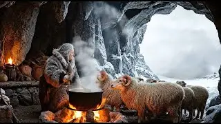 &ndash;77&deg;C Cliff Blizzard: Stone Cave Widow, Smoking Meat, Mending Boots, Surviving the Night&rsquo;s Fury