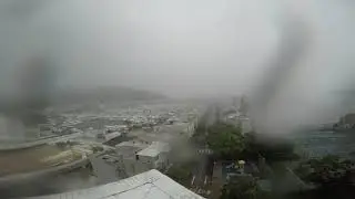 Category 4 Typhoon Mangkut Eyewall Hong Kong