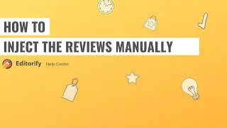 How to inject the Editorify snippet code Manually?