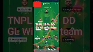 Tnpl SS Vs DD Dream 11 prediction #batball11 #dream11#tnpl