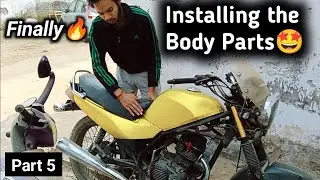 Installing the Vinyl Wrapped Body Parts into our LML ENERGY fx Bike | Vinyl Wraps Bike Modification