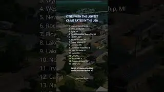 Discover the Safest Cities in the USA! 🏡✨