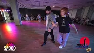 Alexandr Maneev and Darya Mitkovets Salsa Dancing at 3 Front Relax 2022