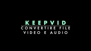 KeepVid: convertire video
