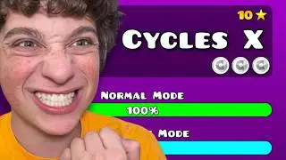 🔴CYCLES X🔴PLAYING FROM ZERO🔴DAY 10🔴GEOMETRY DASHING🔴