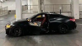 Вид от первого лица: вождение полностью модифицированного BMW M4 COMPETITION XDRIVE 2025 года по Атланте | Комплект для занижения подвески + выхлопная система