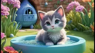 Ding Dong Bell Water Garden Cat Save | English Nursery Rhyme for Kids | Baby Songs | Kids Music