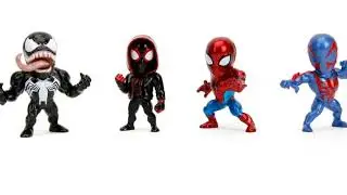 Marvel Spider-Man MetalFigs Die-Cast Metal 2 1/2-Inch Mini-Figure 4-Pack
