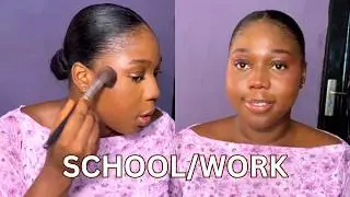 The Easiest 10 Min Everyday Makeup Look for School:Work Very Detailed!!