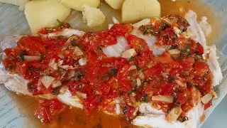 poisson sauce provençale,  cabillaud ou autres