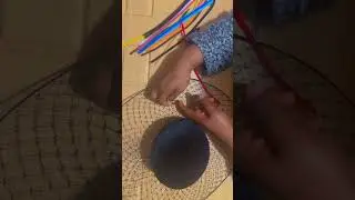 The easiest way to achieve this technique. #millinery #fascinator #headbandtutorial #millineryhat