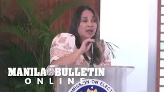Senator-elect Loren Legarda receives her certificate of proclamation