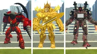 CLOCKMAN TITAN SWORD ,TRI TITN UPGR VS GMAN MK5 ESCAPE PLANE ASTRO HYDRA In Garry's Mod