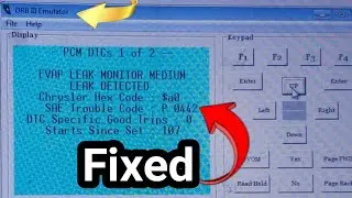How to fix a Check Engine Light using DRB 3 tools and smoke machine. P0456 P0455 P0442