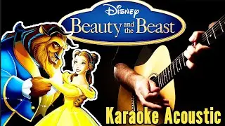 Beauty and the Beast (Karaoke Acoustic Guitar KAG)#acoustickaraoke #karaoke #lyrics