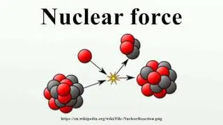 Nuclear force