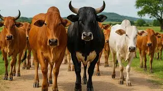 Video of Thousands of Tame Cows Roaming the Streets - Funny Cows, Cows, Dancing Cows, Cow Sounds. 1