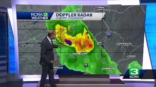 Northern California Storm Coverage: Thunderstorms near Tahoe area