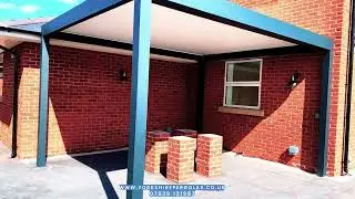 Yorkshire Pergolas - Vista Pergola With Cream Louvered Roof
