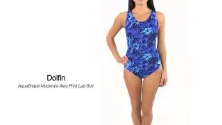 Dolfin AquaShape Moderate Asta Print Lap Suit | SwimOutlet.com