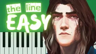 The Line Piano Cover | Arcane: League of Legends | Easy Tutorial + Free MIDI & Sheet Music