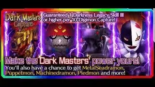 600 Stone Summon Video [Dark Master Capture] l Digimon Links Global