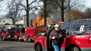 Christmas Day 2019 - Fire in Northampton Township
