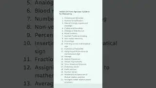 Airforce agniveer syllabus 2025/ airforce agniveer syllabus #airforce #airforcesyllabus