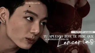 𖤐📌 tu apuesto jefe te pide que le modeles su línea de lenc/rías.. ♡ ; Imagina con Jungkook ✰
