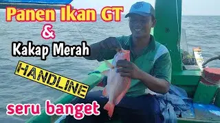 Belajar mancing teknik Handline fishing ‼️ hasil ikan GT dan Kakap merah @AMFishing2757