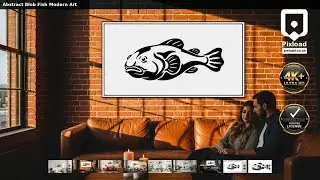 Abstract Blob Fish Modern Art #FishInSpace