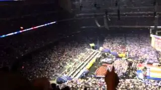 Seat cushions being thrown at nrg Arena