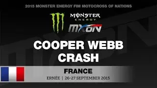 Cooper Webb crash MXoN 2015
