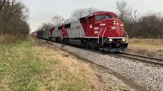 Wisconsin & Southern Manifest Train Blasts thru Rural Countryside! Janesville, WI! 11/19/2025