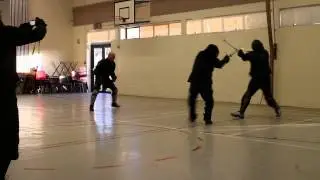 Rob Bergin (West Cork HEMA Club) vs Andrew Rozycki (Cork Blademasters)