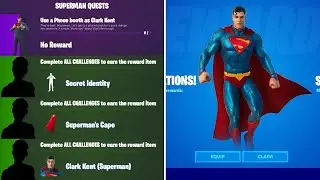 How to Complete All Superman Challenges in Fortnite!