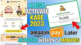 Amazon Pay Later Kaise Activate kare in  2023 | Amazon Pay Later Use | Activate Emi 0% Interest