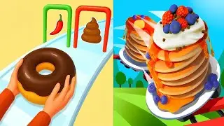 Bakery Stack Cooking Game Vs Pancake Run - All Levels Gameplay Android IOS Ep1 