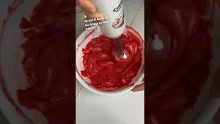 Простой способ приготовить красный масляный крем