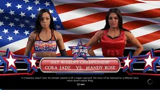 NXT Stand & Deliver: Mandy Rose vs. Cora Jade (WWE 2K22)