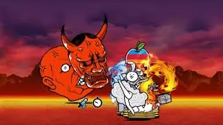 DEVIL DEMON GUY ESCAPES UNDERWORLD TO GET REVENGE ON THE CATS! (*COPS CALLED*) (battle cats 52)