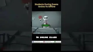 Students during ONLINE and OFFLINE Exams | Exam Memes | School Memes