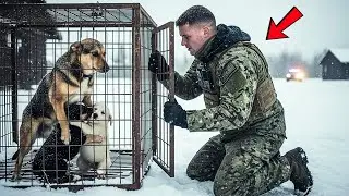 Navy SEAL Rescued Freezing Mother Dog and Puppies -  What Happened Next shocked everyone