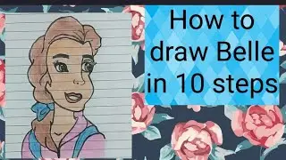How to draw belle in 10 easy steps