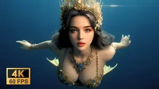 Ancient Wave Mermaid Vision | AI Music Video with 4K Visuals | Fantasy Atlantis