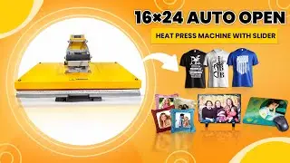16x24 Heavy Duty Auto Open Heat Press Machine. #sublimationprinting #tshirtprinting #printingmachine