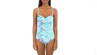 Penbrooke Runway Shirred Front Sweetheart Mio | SwimOutlet.com